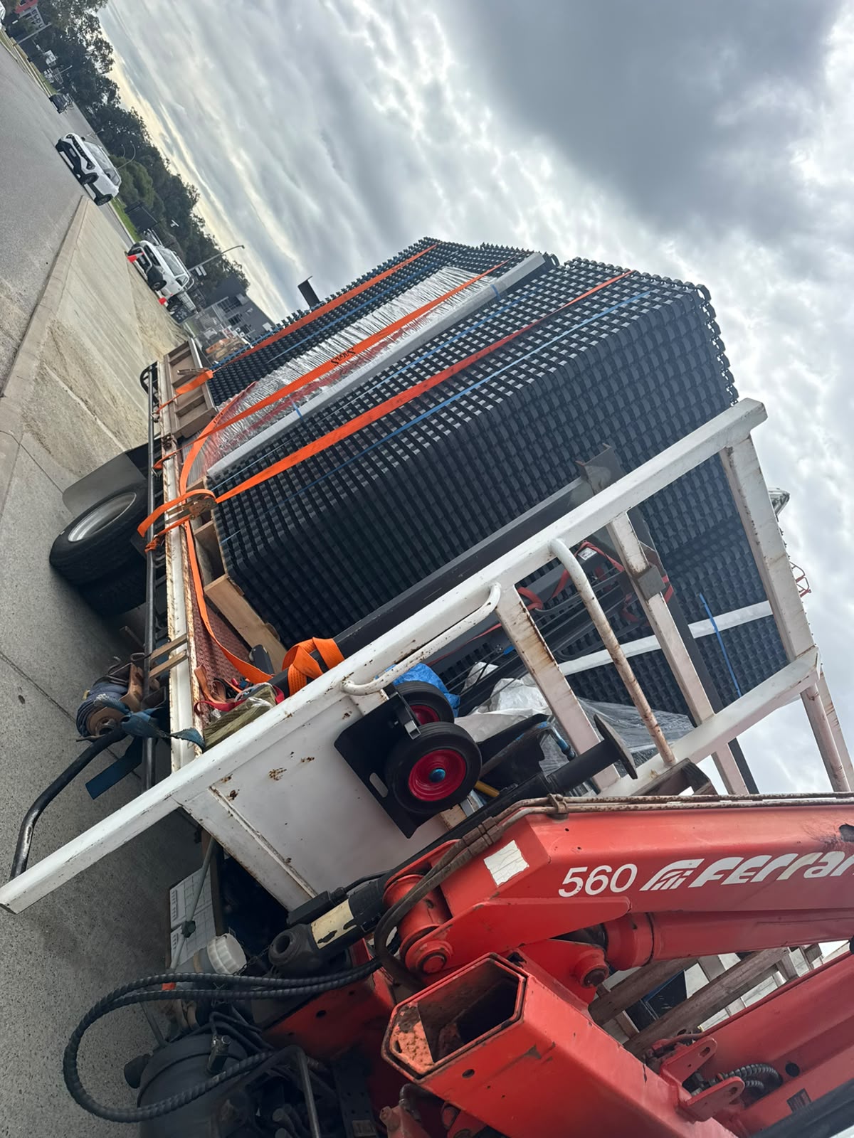 Heavy load lifted, moved and delivered by Guy-Plus, Perth