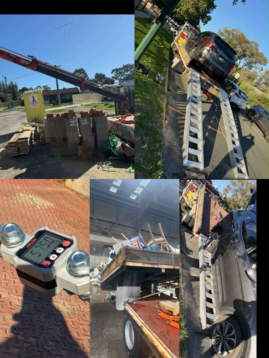 Guy-Plus tilt tray loading a vehicle via the ramp, Perth